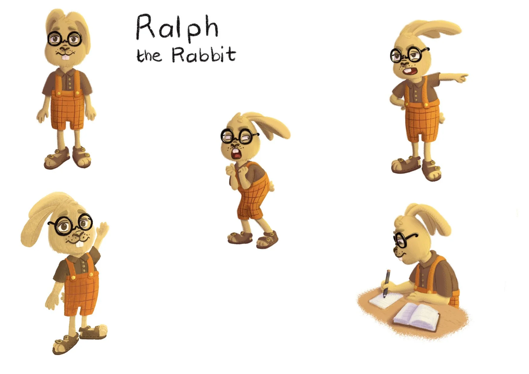 Rabbit Character Design for Picture Book: The Tea Party