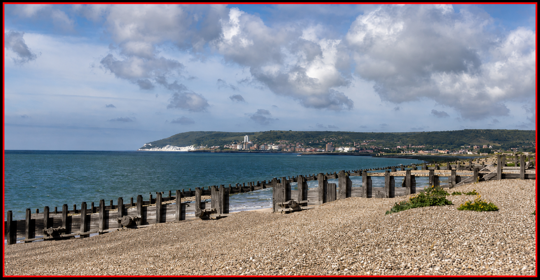 Eastbourne seafront on a sunny day