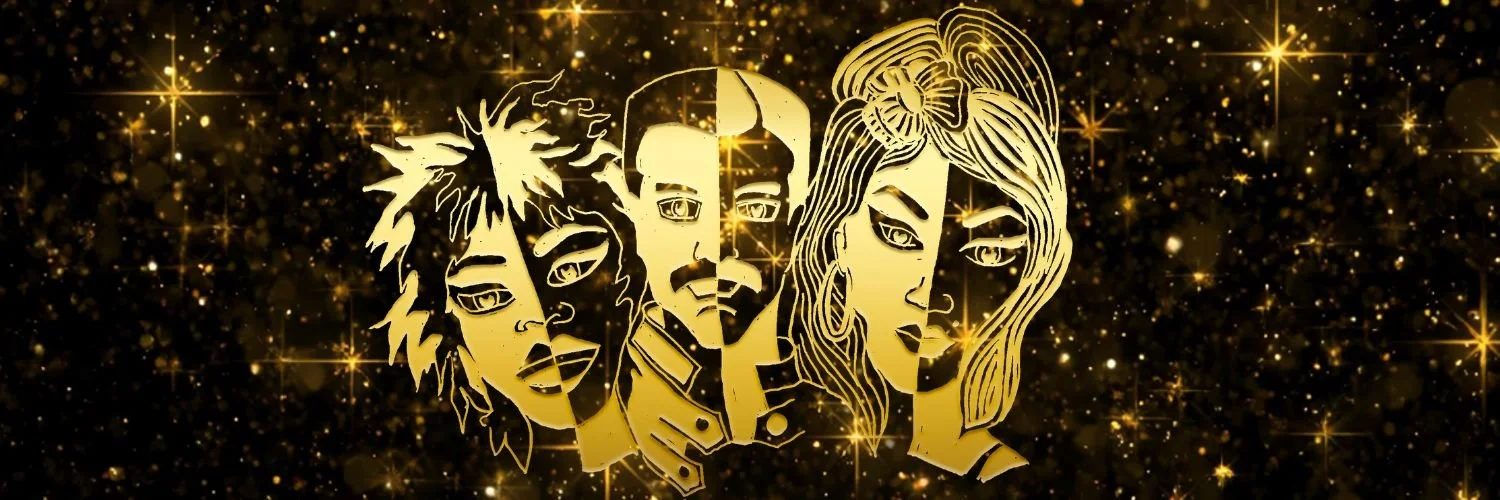 Event logo featuring stylised image of Tina Turner Freddie Mercury and Amy Winehouse