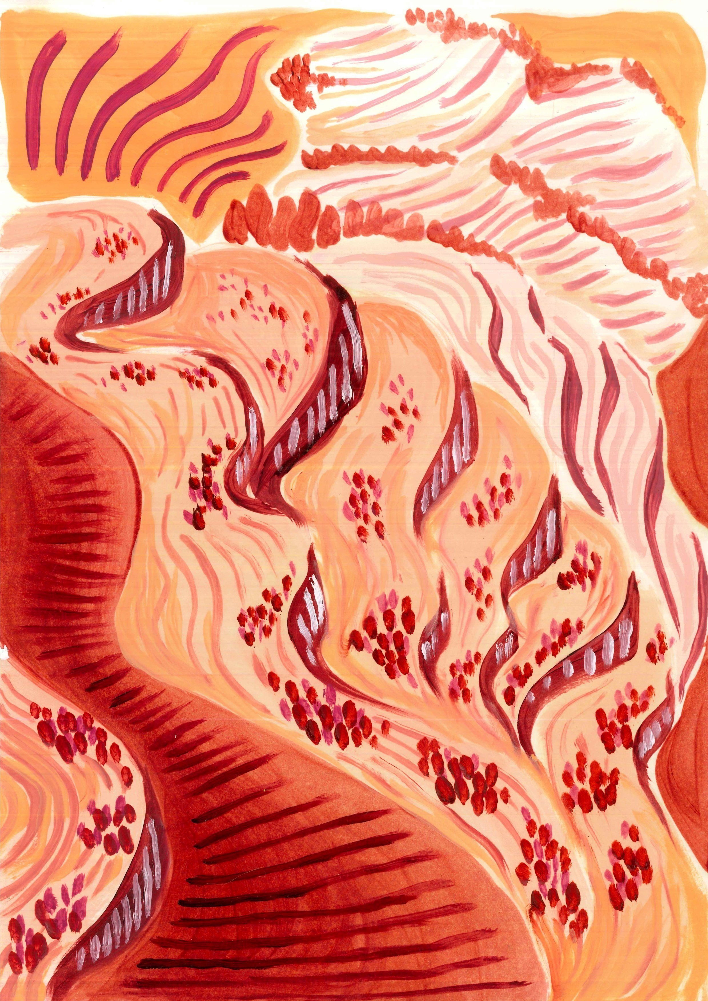 Hilly Sapa 1, Oil on paper, A4