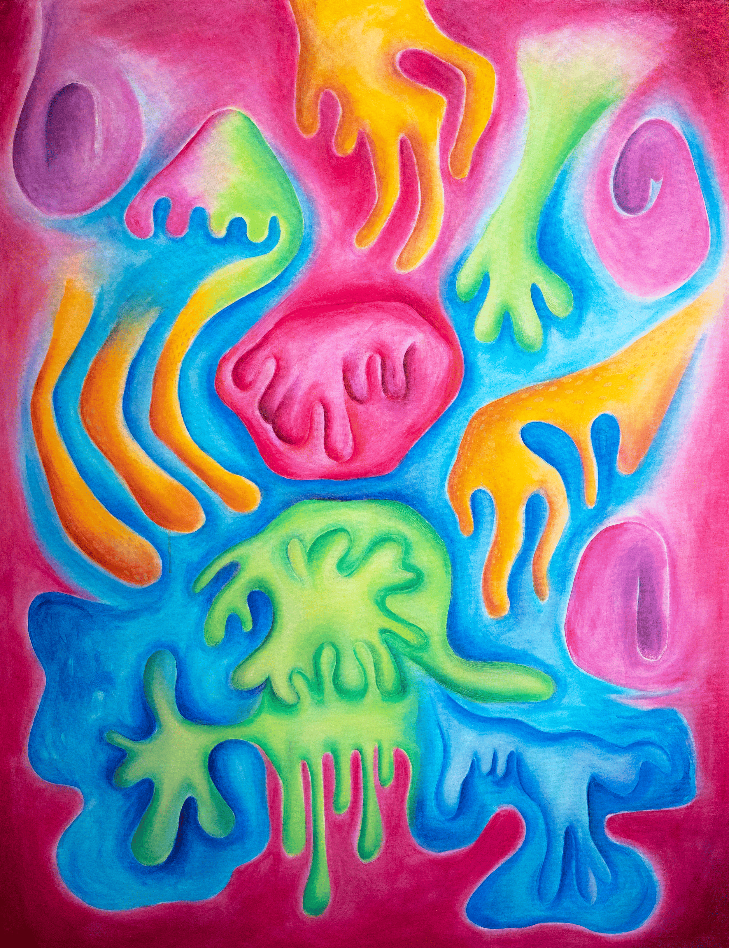 Tree Growths II, Acrylic on canvas, 145 x 114 cm