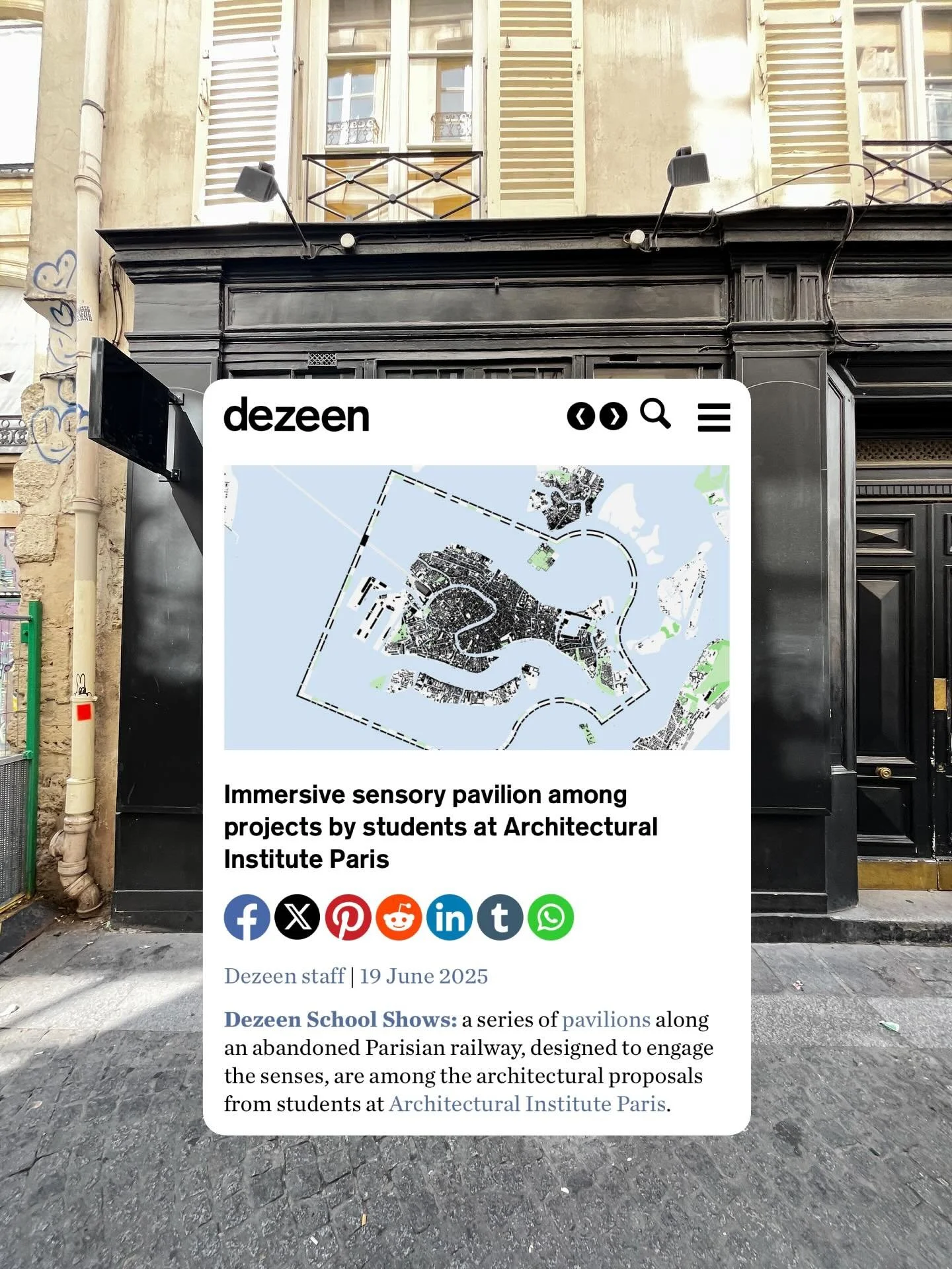 Many thanks to our media partner @dezeen for coverage of our End of Year Show.
