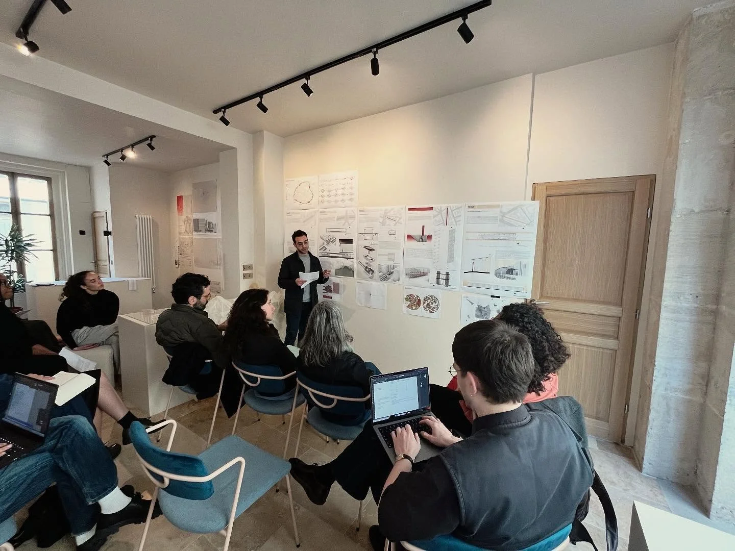 Lent Term End of Term Review - First and Second Year students from the Advanced Architecture course present their Studio projects in the Institute&rsquo;s gallery.