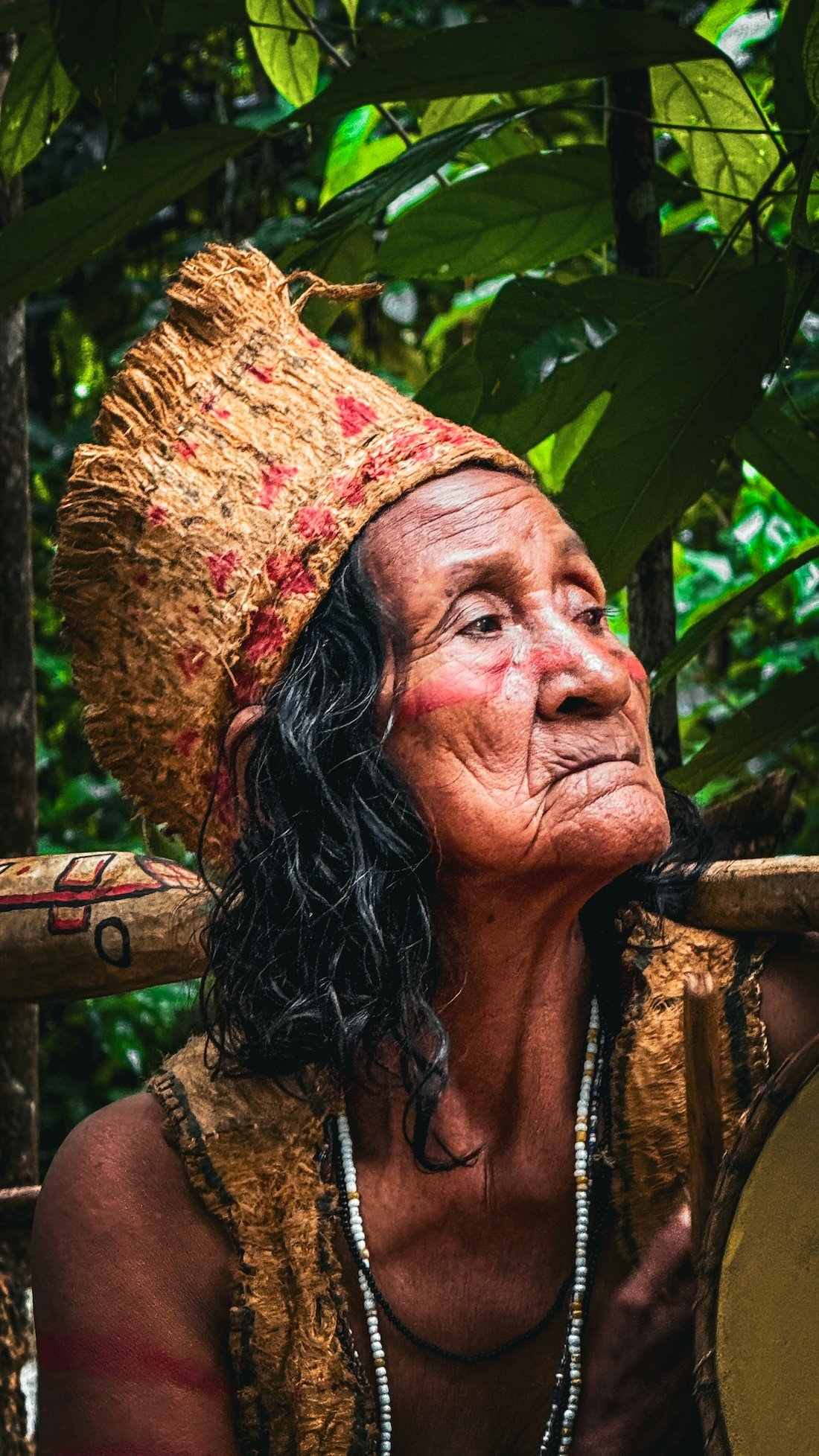 A woman from the Matis tribe in the Amazon