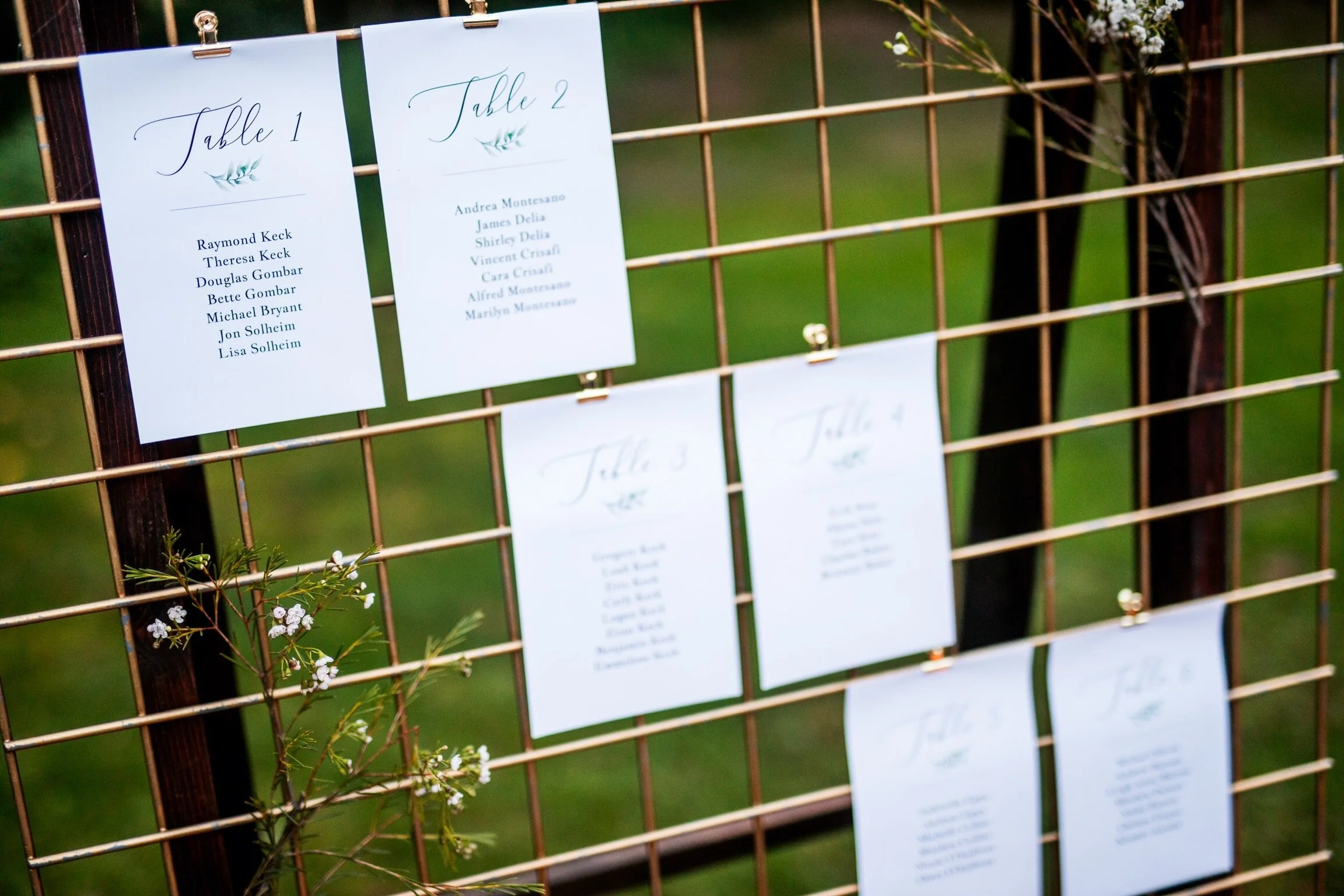 Seating Charts vs. Escort Cards