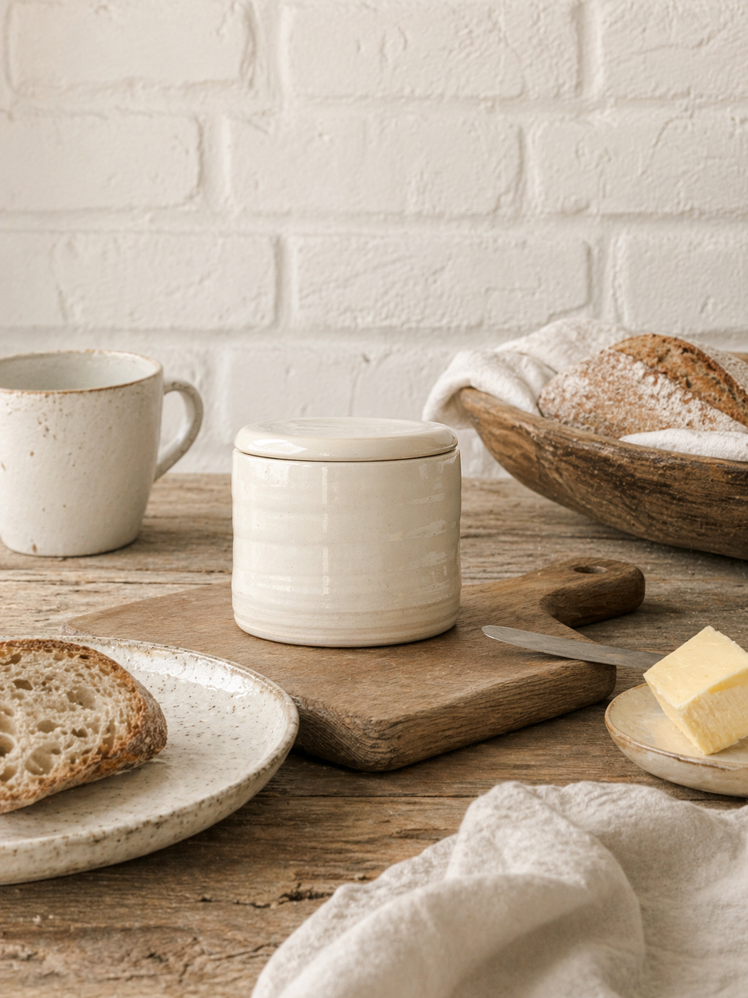 Handmade French Butter Pot