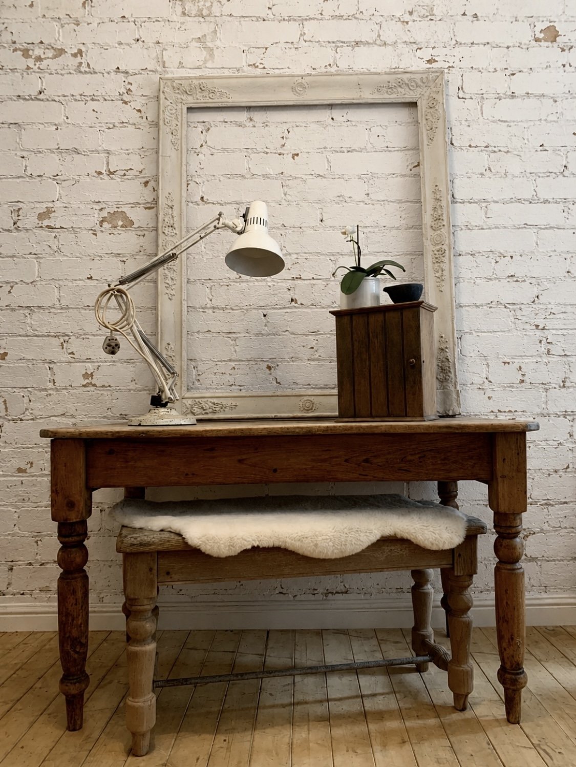 Antique Pine kitchen table