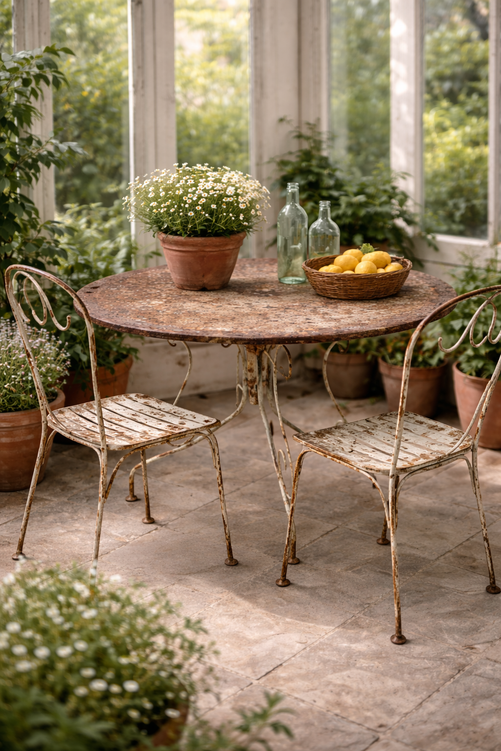 Metal Garden Table