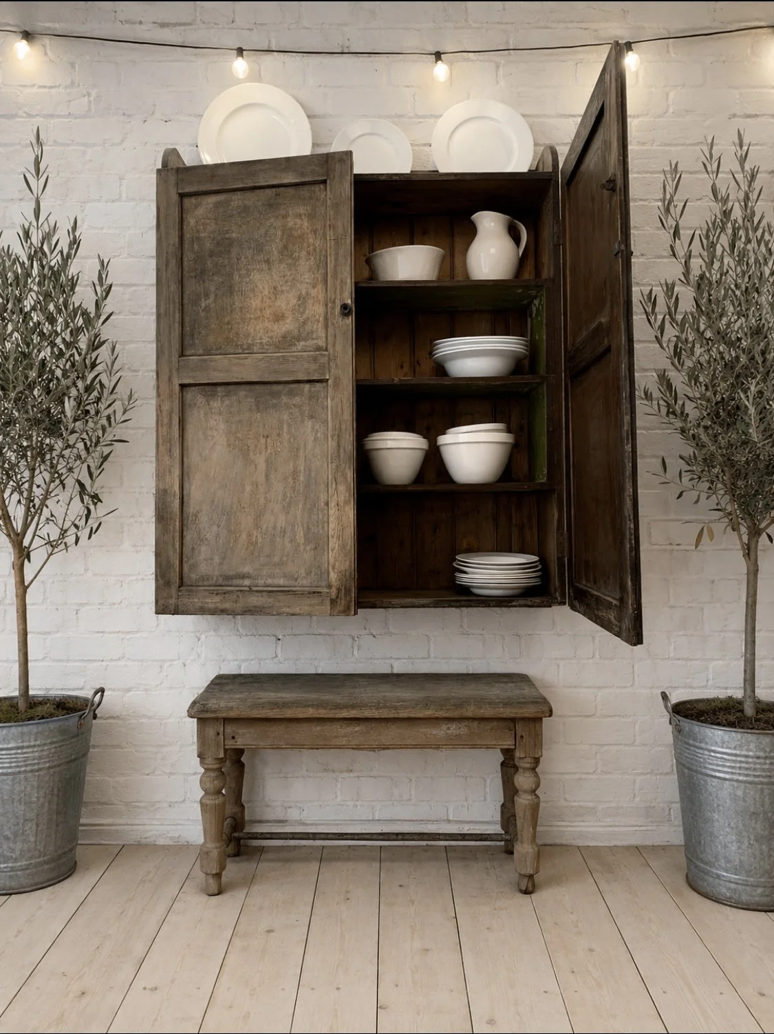 Antique Victorian Wall Cabinet