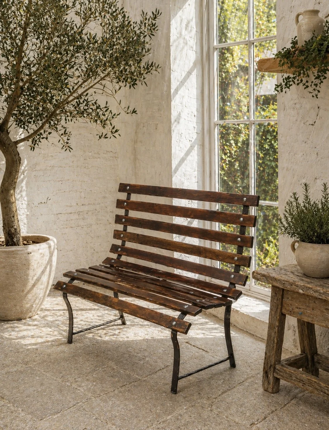 Charming Antique Victorian 2-Seater Garden Bench