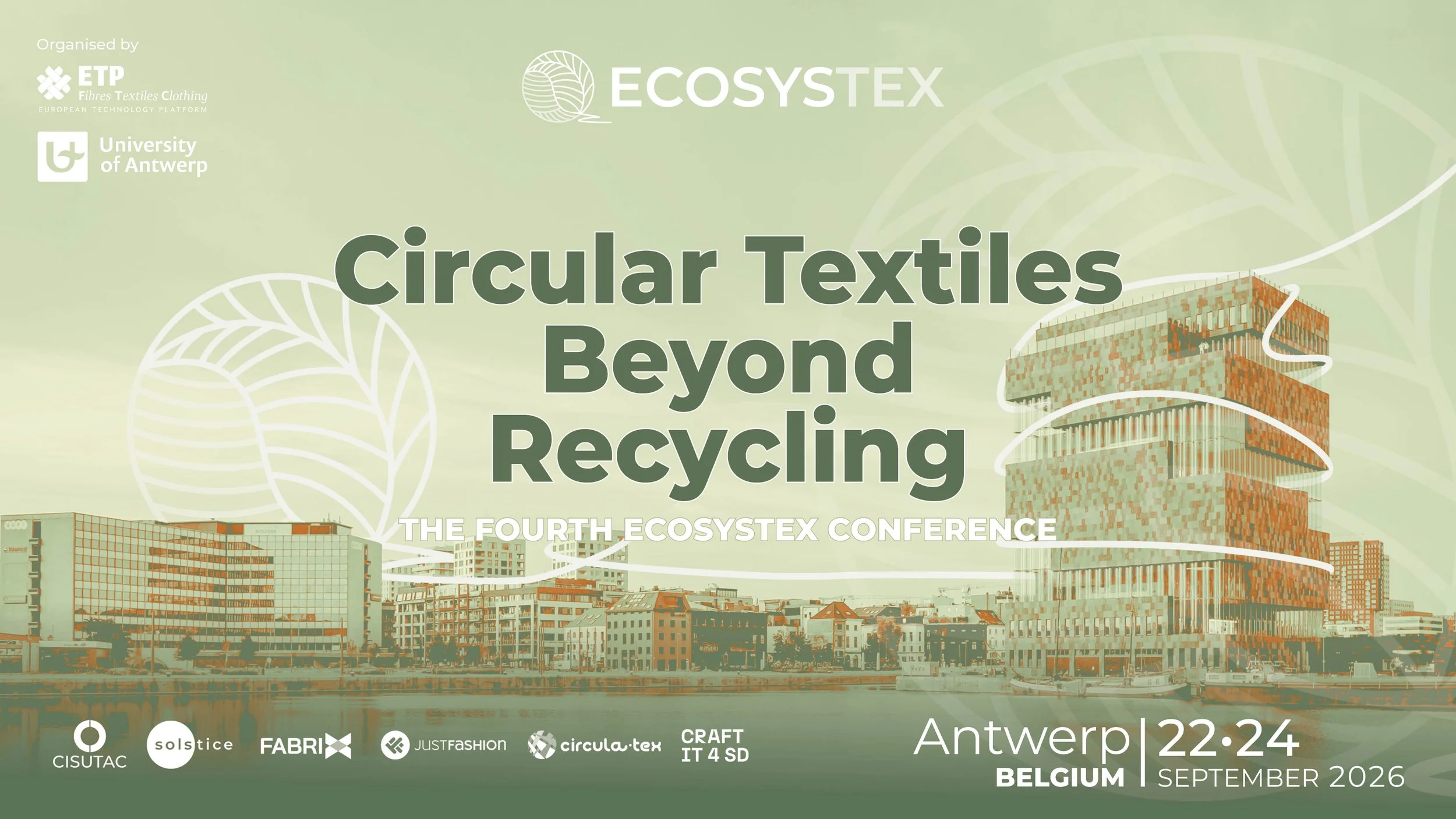 Registrations are now open for the fourth ECOSYSTEX Conference!