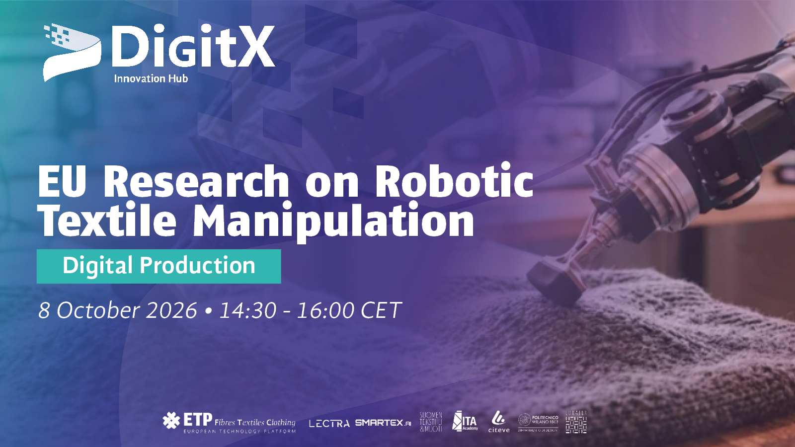 EU Research on Robotic Textile Manipulation