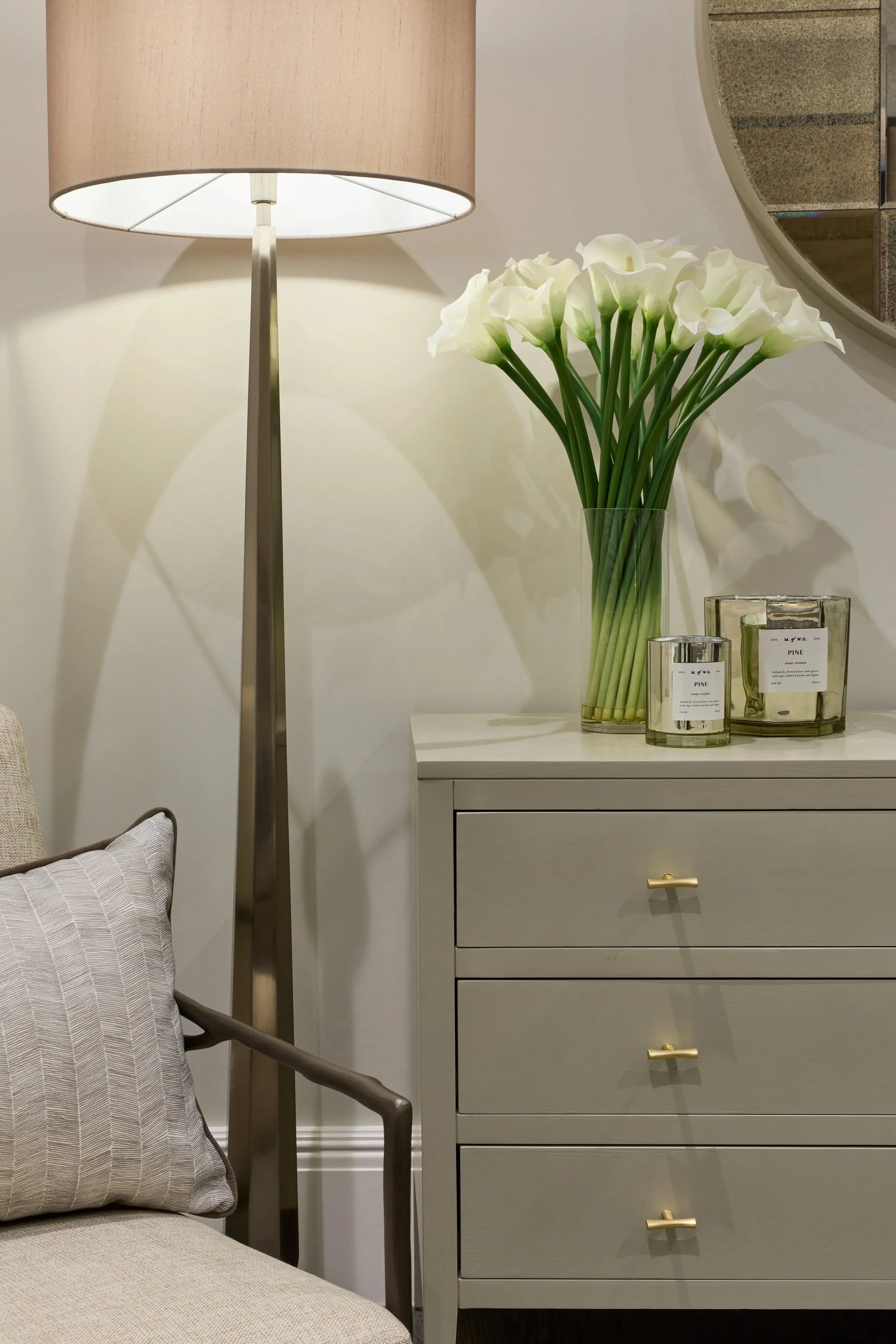 Furnbury Interior Design Burwood Park Surrey Lamp