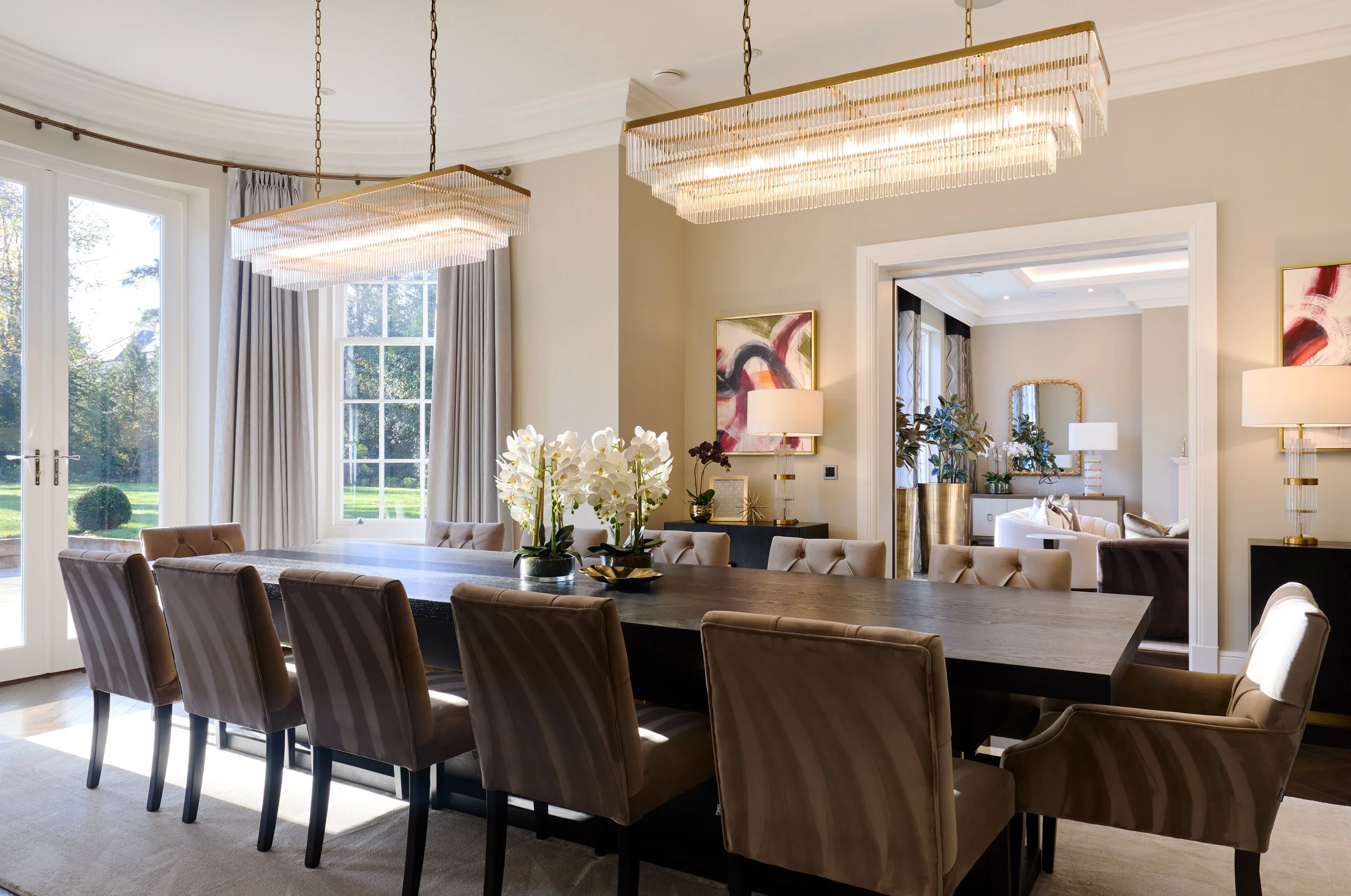 Furnbury Interior Design Burwood Park Surrey Dining Room