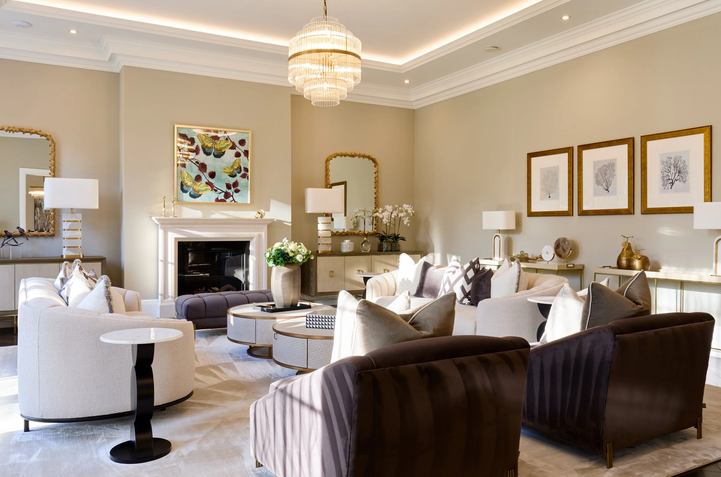 Furnbury Interior Design Burwood Park Surrey Sitting Room Alternate