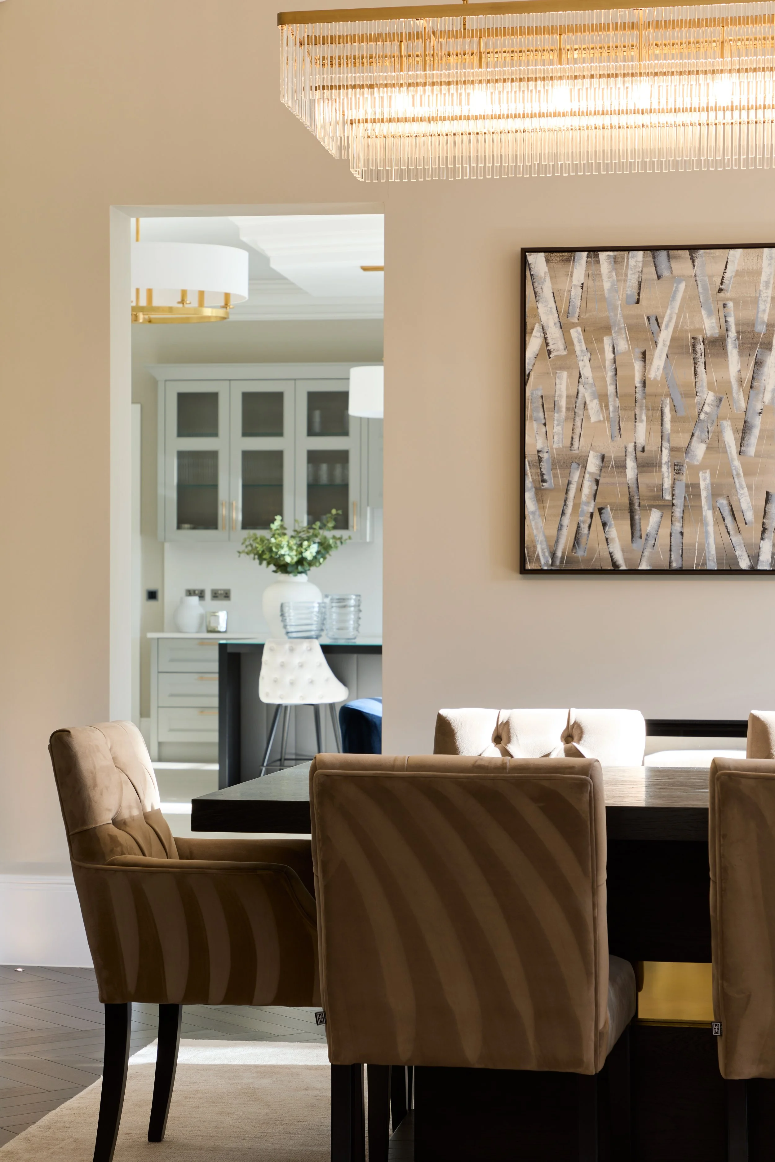 Furnbury Interior Design Burwood Park Surrey Dining Room Closer