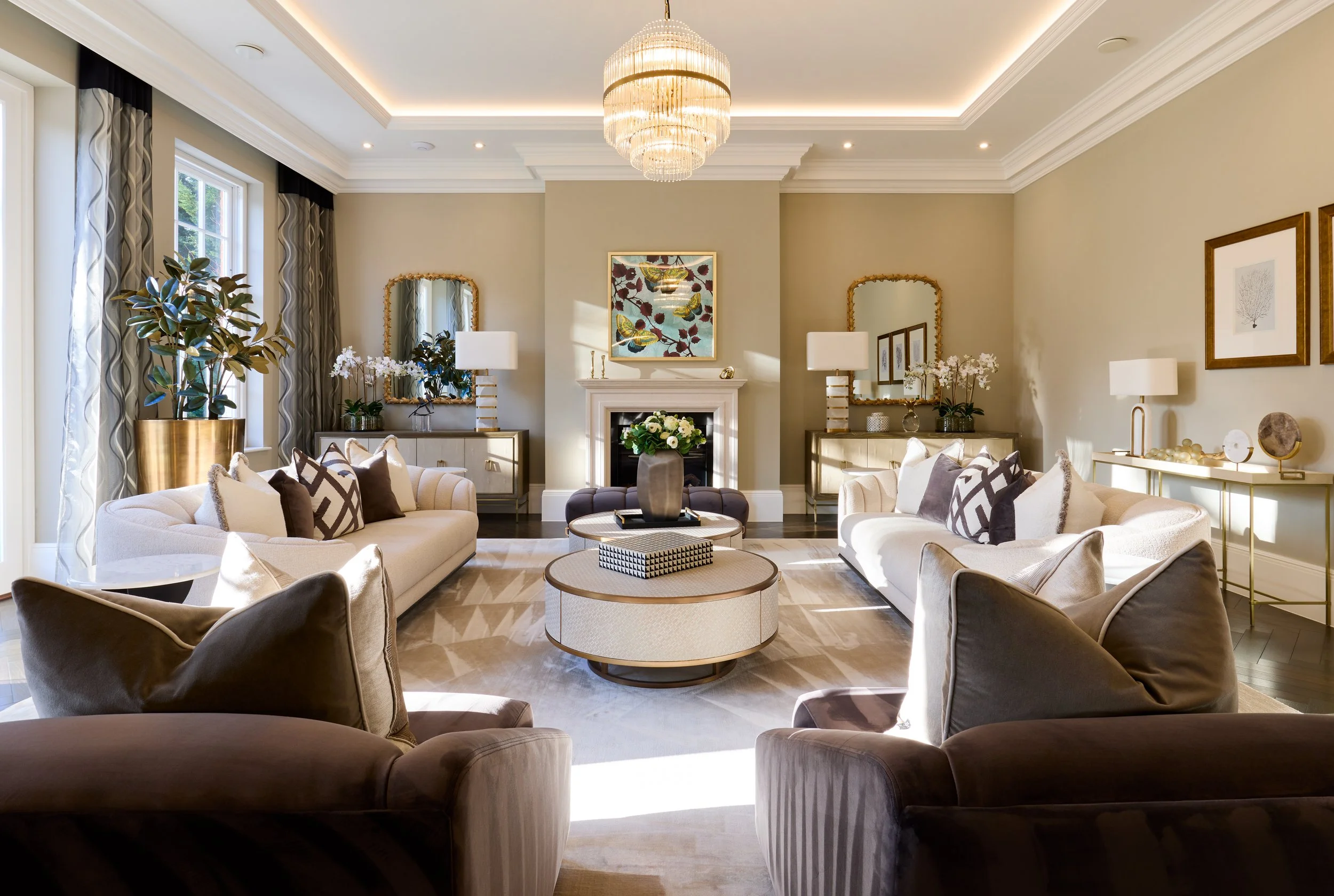 Furnbury Interior Design Burwood Park Surrey Sitting Room