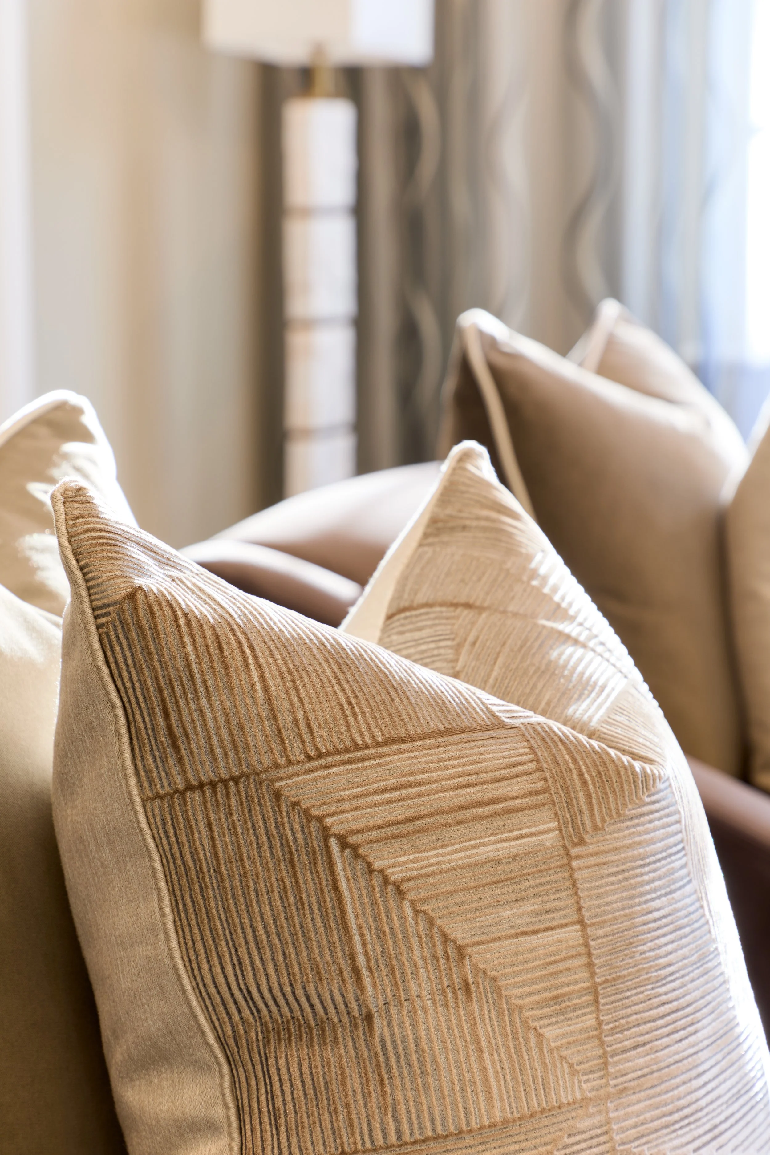 Furnbury Interior Design Burwood Park Surrey Sitting Cushions