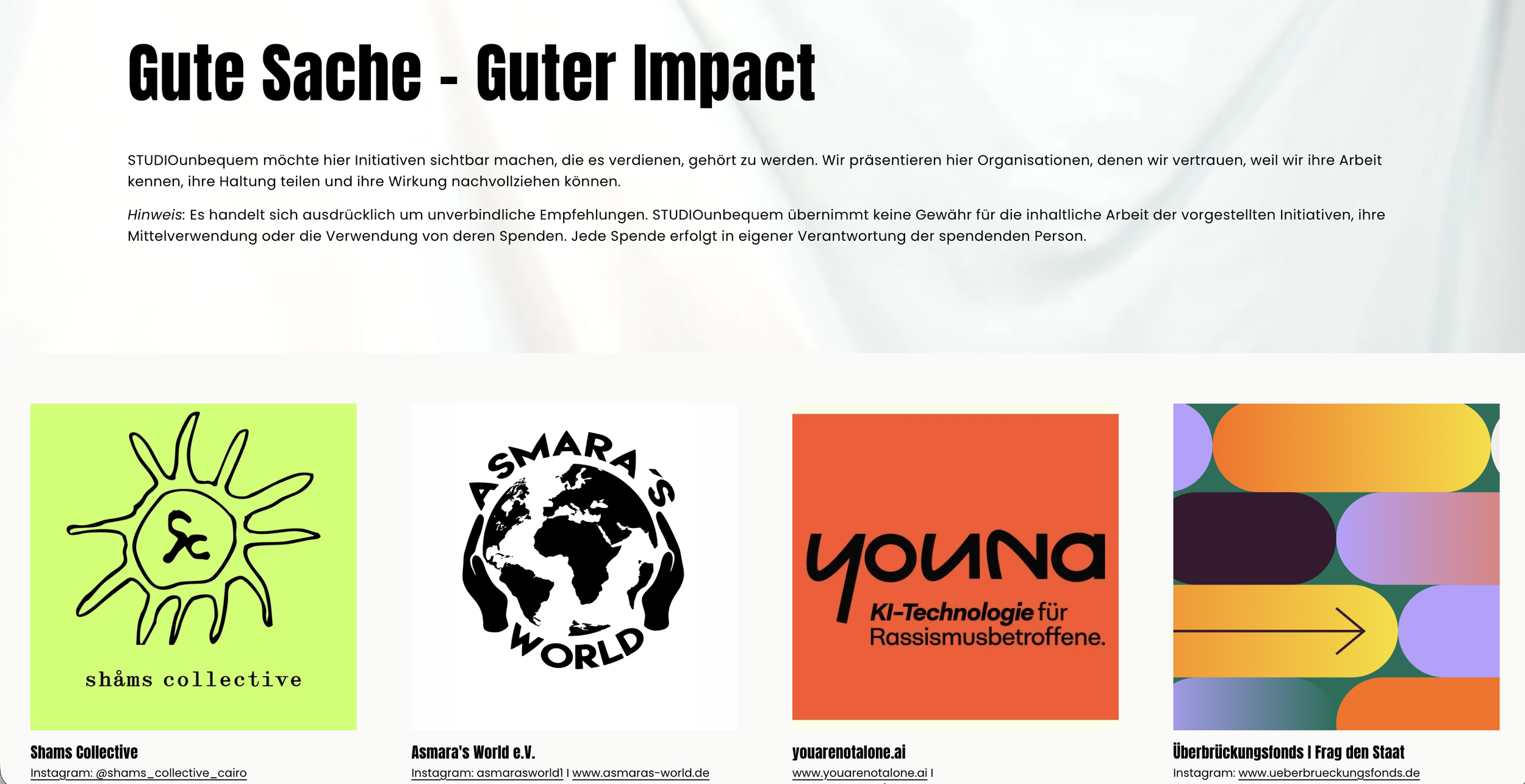 Gute Sache - Guter Impact