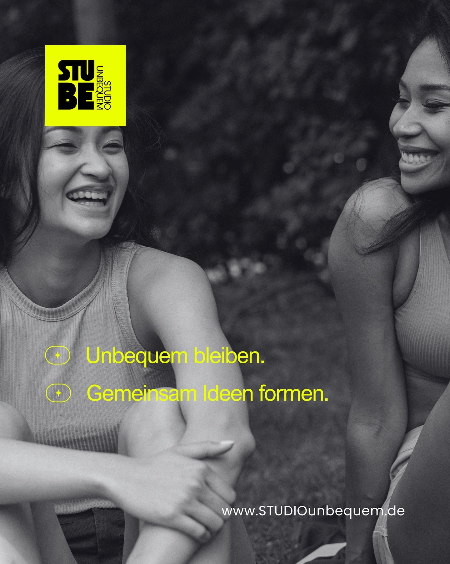 Wir m&ouml;chten #unbequem bleiben ✨
und dabei gemeinsam Ideen formen, Perspektiven verschieben und gesellschaftlichen Wandel mitgestalten ✨

Falls Du und/Dein Team auch Lust habt, Teil davon zu sein und sich zu vernetzen, dann schreib uns!✨

#STUDIO