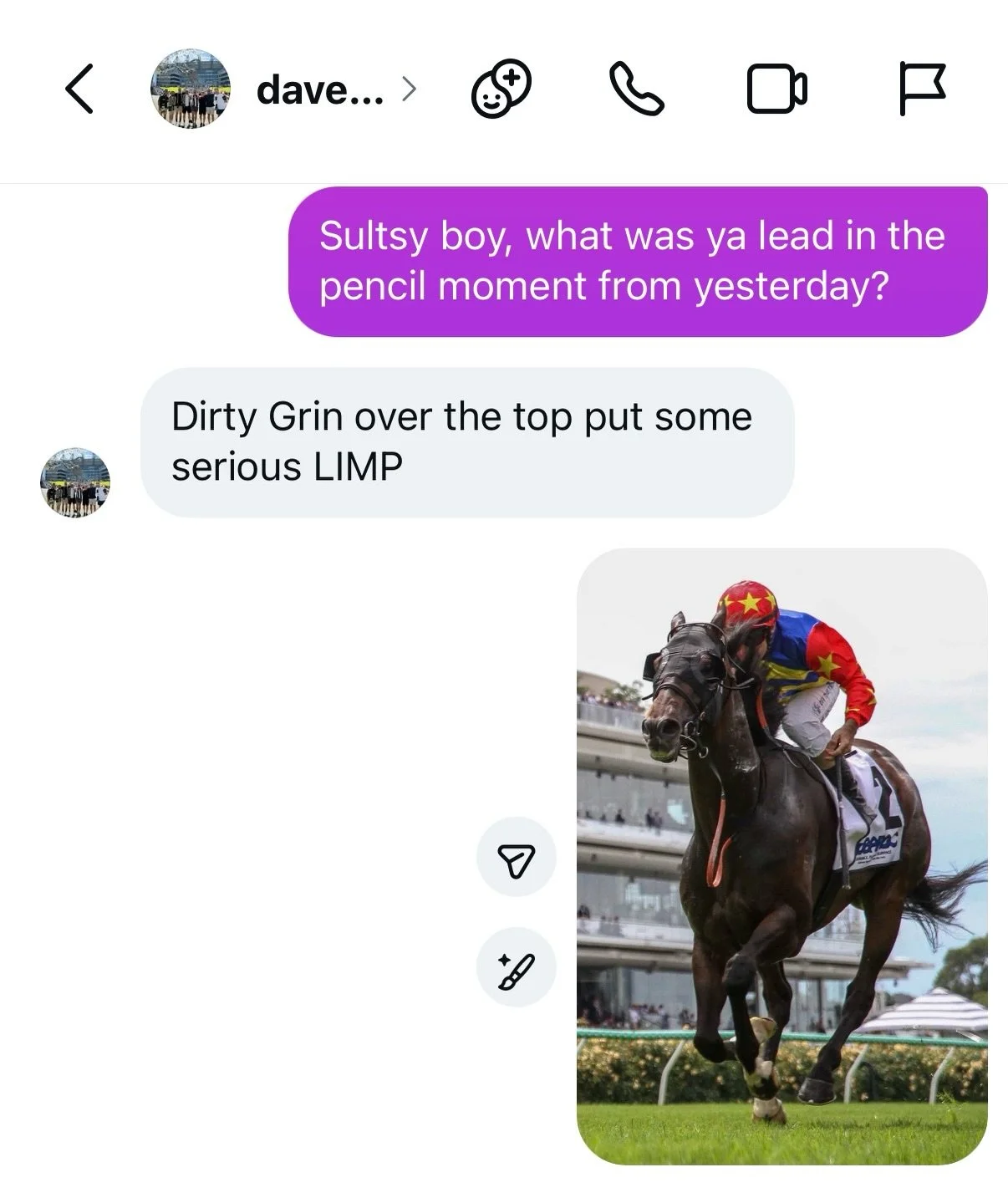 What was your lead in the pencil moment from yesterday?

L.I.M.P