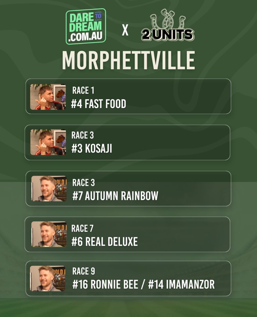 Plenty to like at Morphettville today 📝