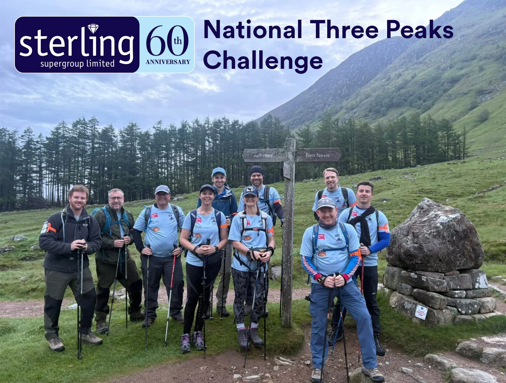 Sterling Marks 60th Year with Three Peaks Challenge Achievement