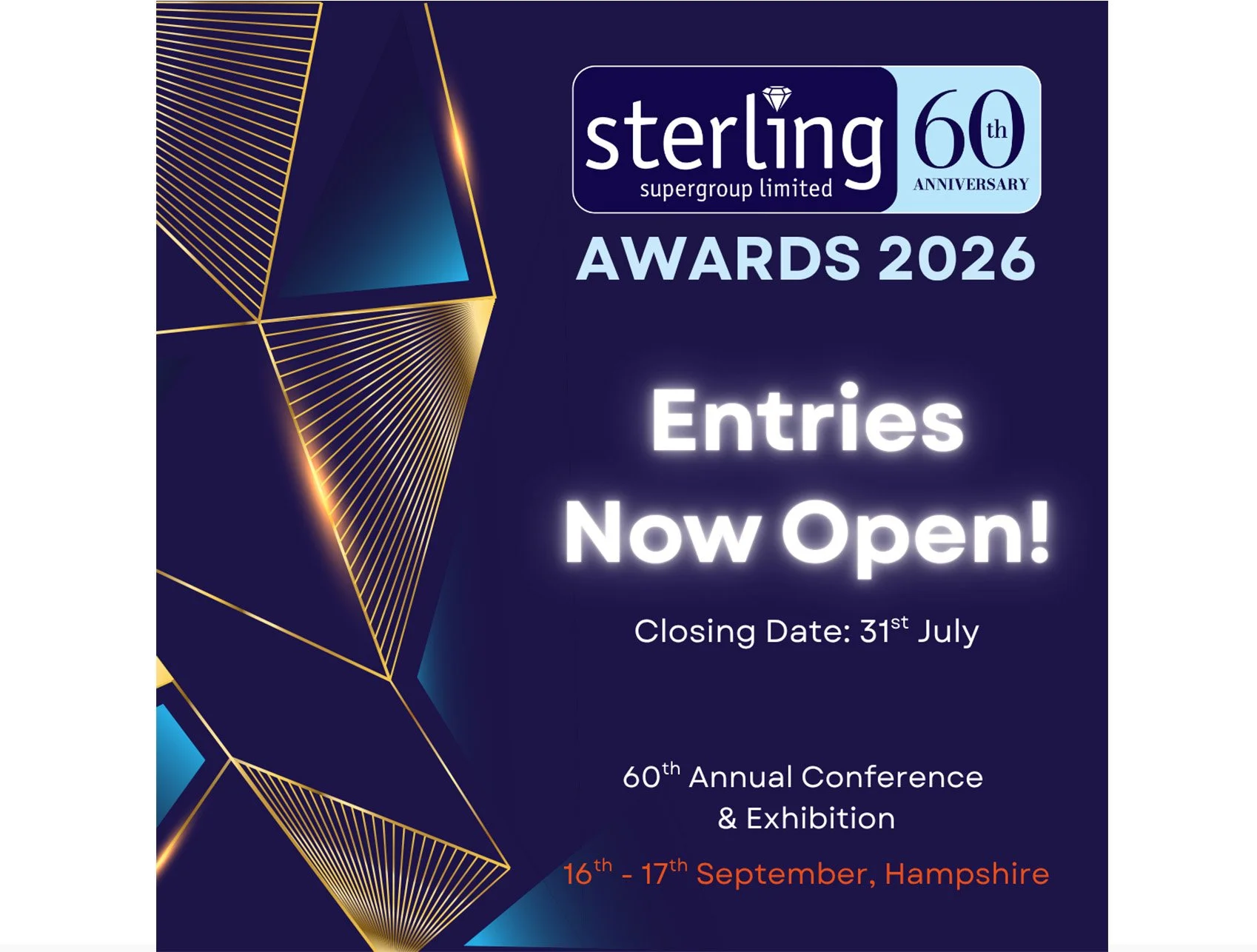 Celebrating Excellence: Entries Open for Sterling Supergroup Awards 2026