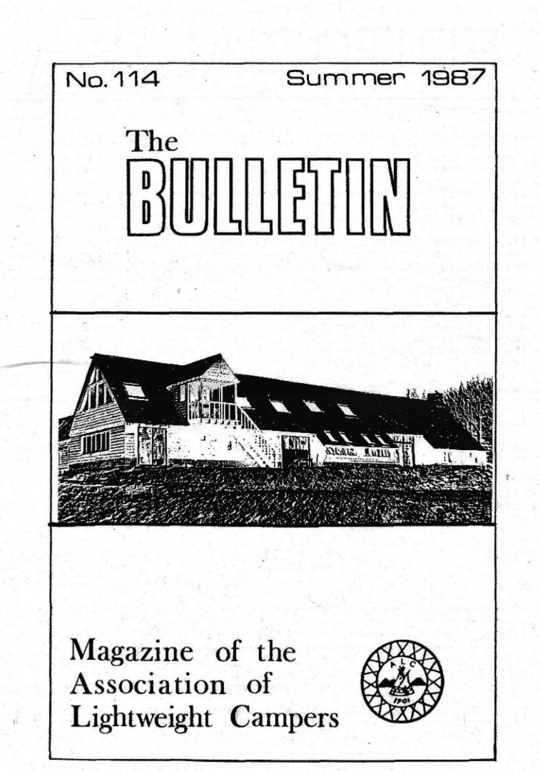 Cover of a magazine titled 'The Bulletin,' with a picture of The Court Hill Youth Hostel pictured when newly opened