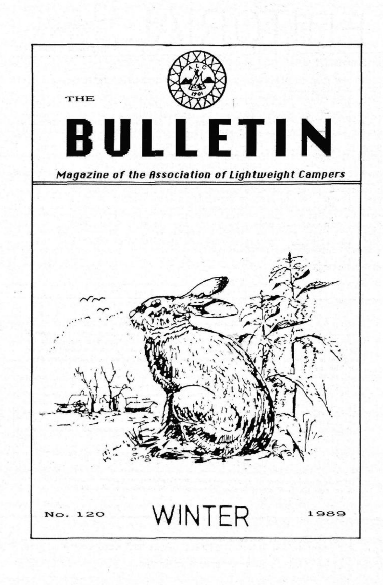 Cover of a vintage magazine titled "The Bulletin", featuring a simple line drawing of a rabbit sitting in a field
