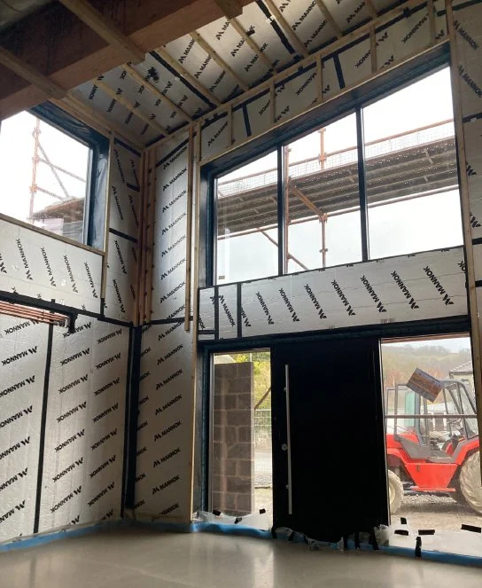 Energy efficient home in mid wales near welshpool. Builders near welshpool and shrewsbury offering low energy construction.