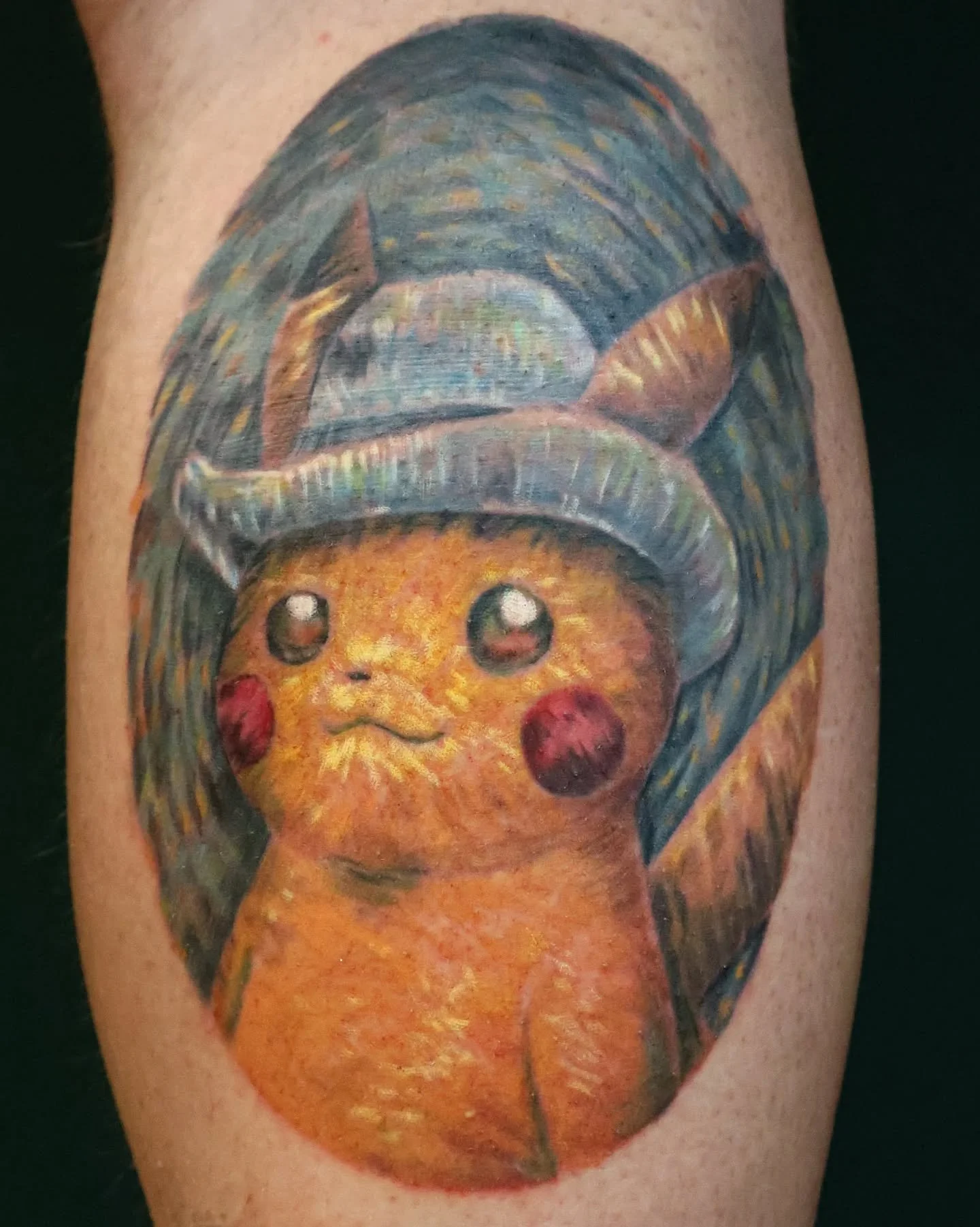 Van Gogh Pikachu on day 3 and fresh 🎨🖌️🖼️