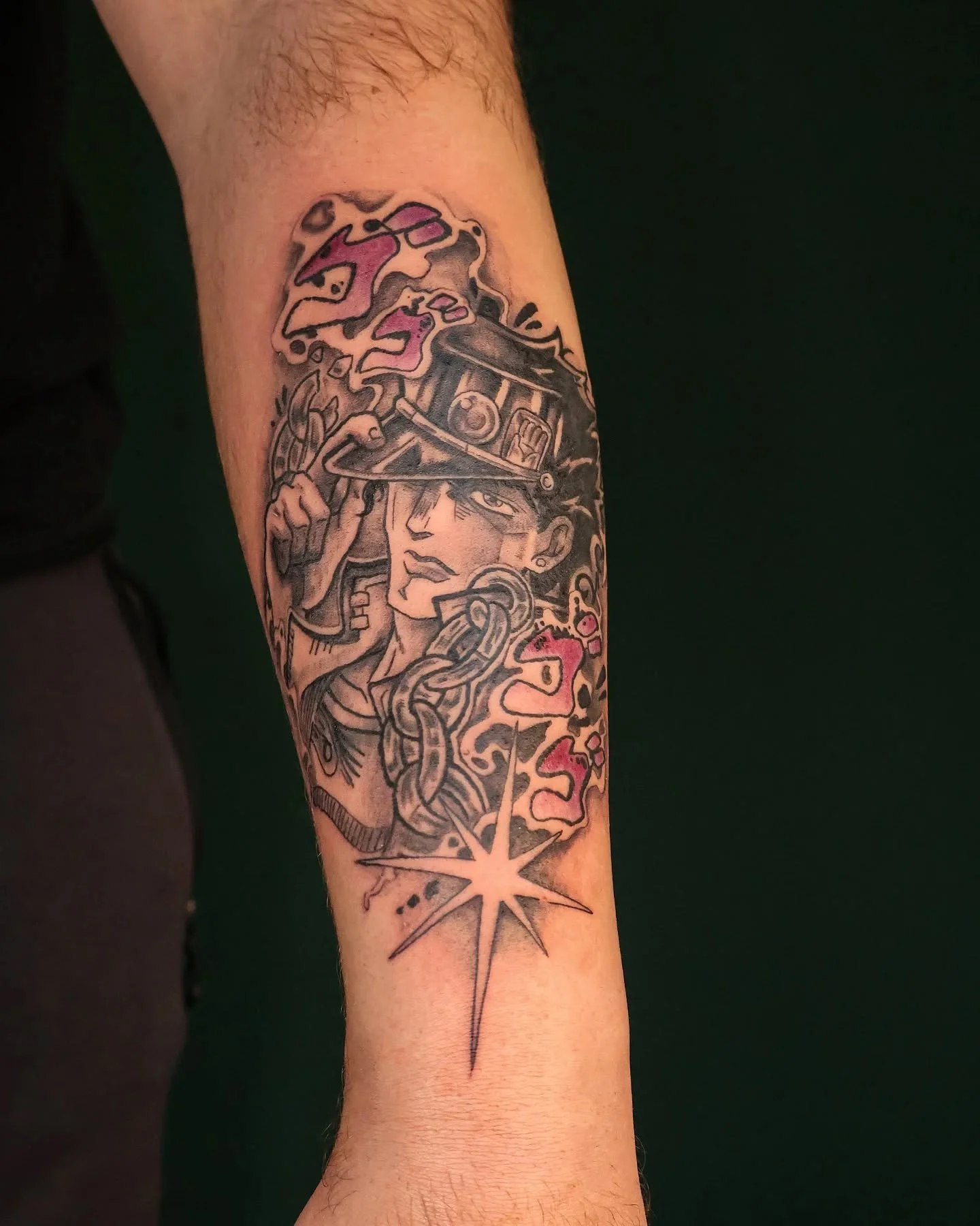 Udomljen jo&scaron; jedan flash u sklopu anime mjeseca 😎 crtamo jo&scaron; JoJo likova?

Done using: @onyxtattoosupply @mr.ink_tattoocare 

#animemonth #anime #tattoo #jotaro #jojobizarreadventure #jojo #zagreb