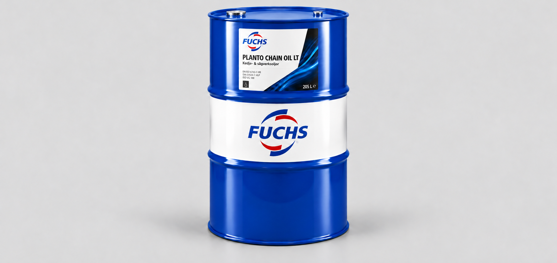 FUCHS PLANTO CHAIN OIL LT biologiskt nedbrytbar kedje- och sågkedjeolja i 205-litersfat.