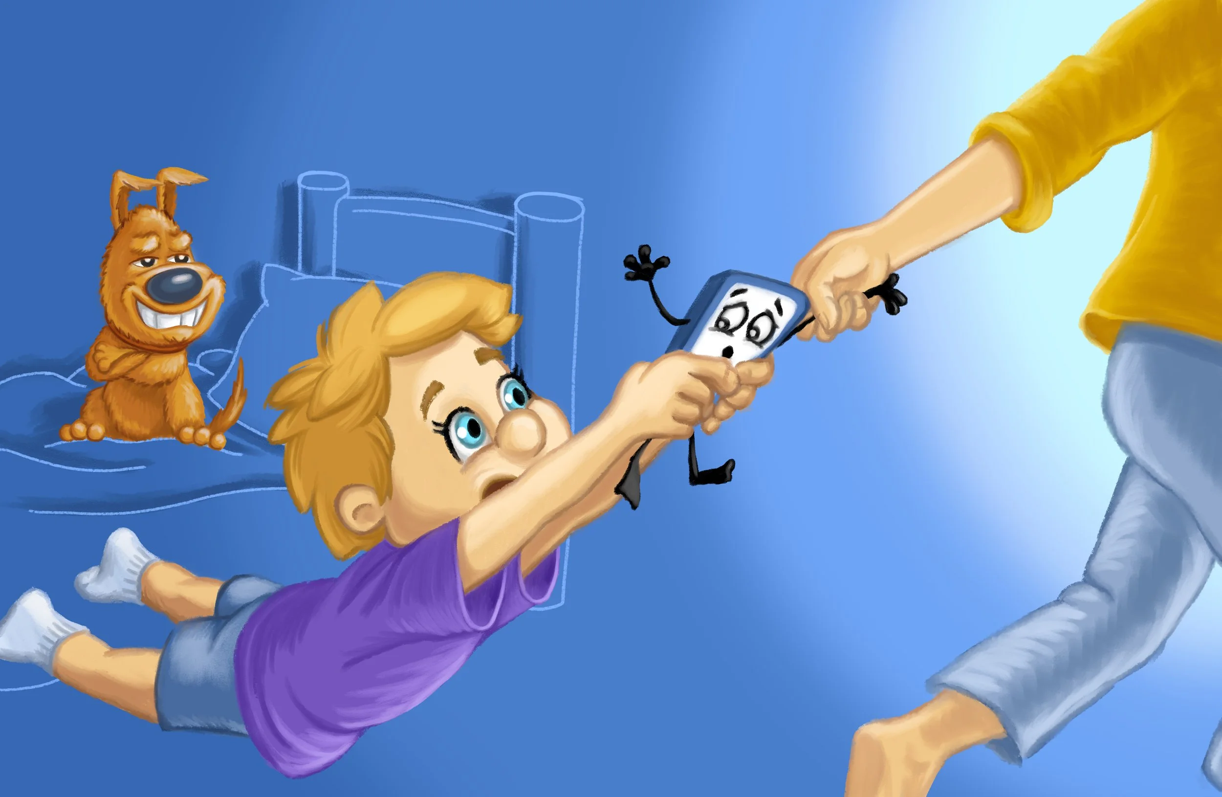 Mom takes away Owen's cellphone.