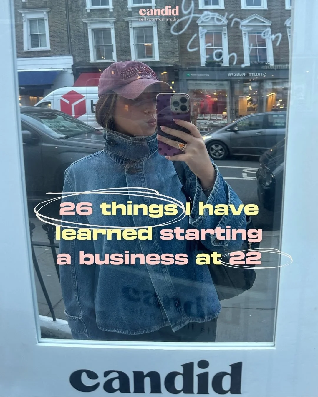 turning 26 tomorrow &amp; reflecting 💭

starting candid at 22 with my big sis @aimeeloubarrett , both with no plan or biz background - just a feeling ✨&nbsp;
still learning. still growing. still figuring it out.

here are some little things i wish i