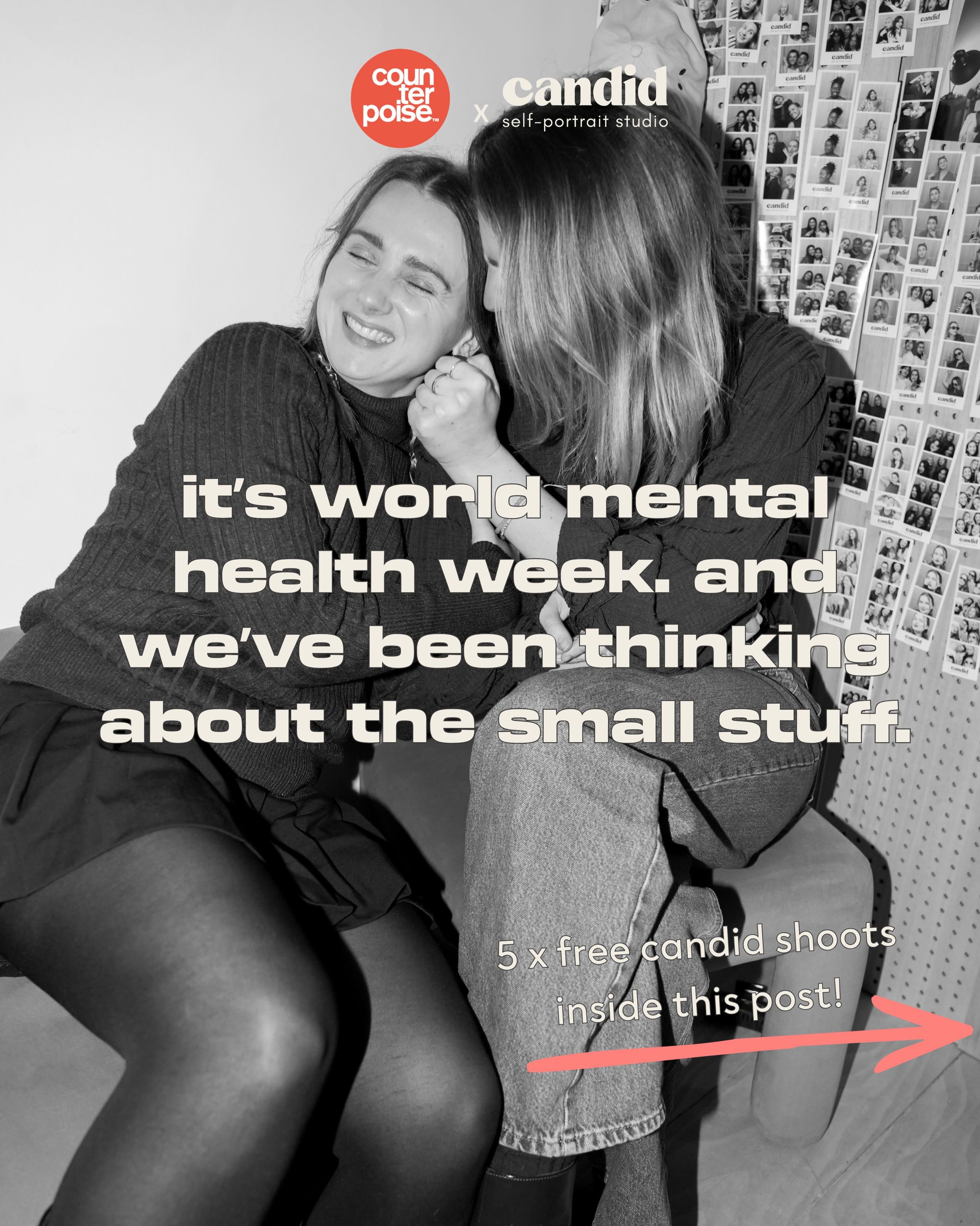 we&rsquo;ve teamed up with @counterpoisewellness for world mental health awareness week.

the theme this year is action. but undeniably when you are feeling low, action can be the last thing you want to take, so let&rsquo;s start small. 

small acts 