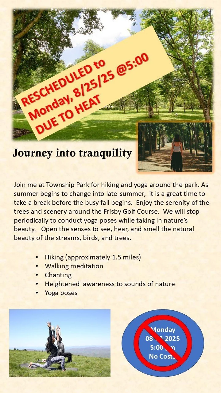 Terri Atkinson : Township Park - Hike & Yoga