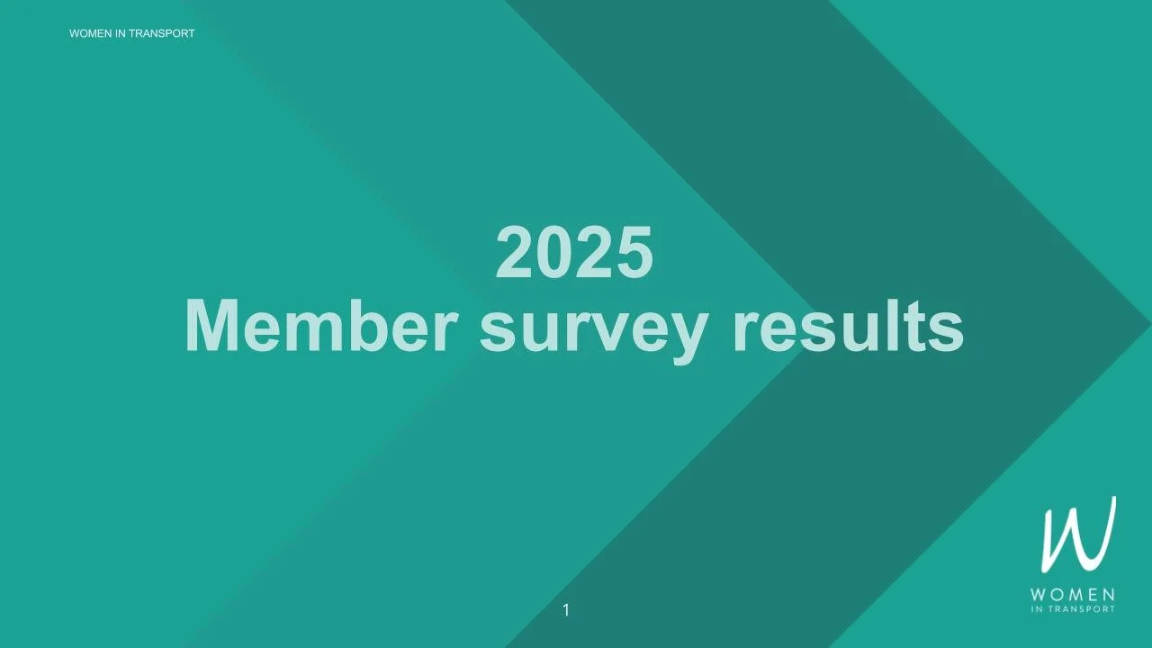 2025 Women in Transport Member Survey Results