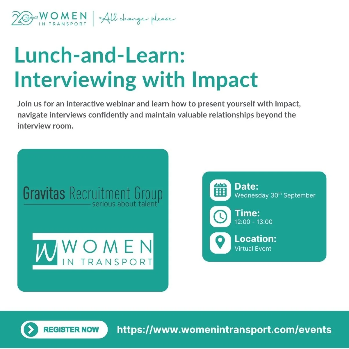 Women in Transport Yorkshire Hub Webinar: Interviewing with Impact