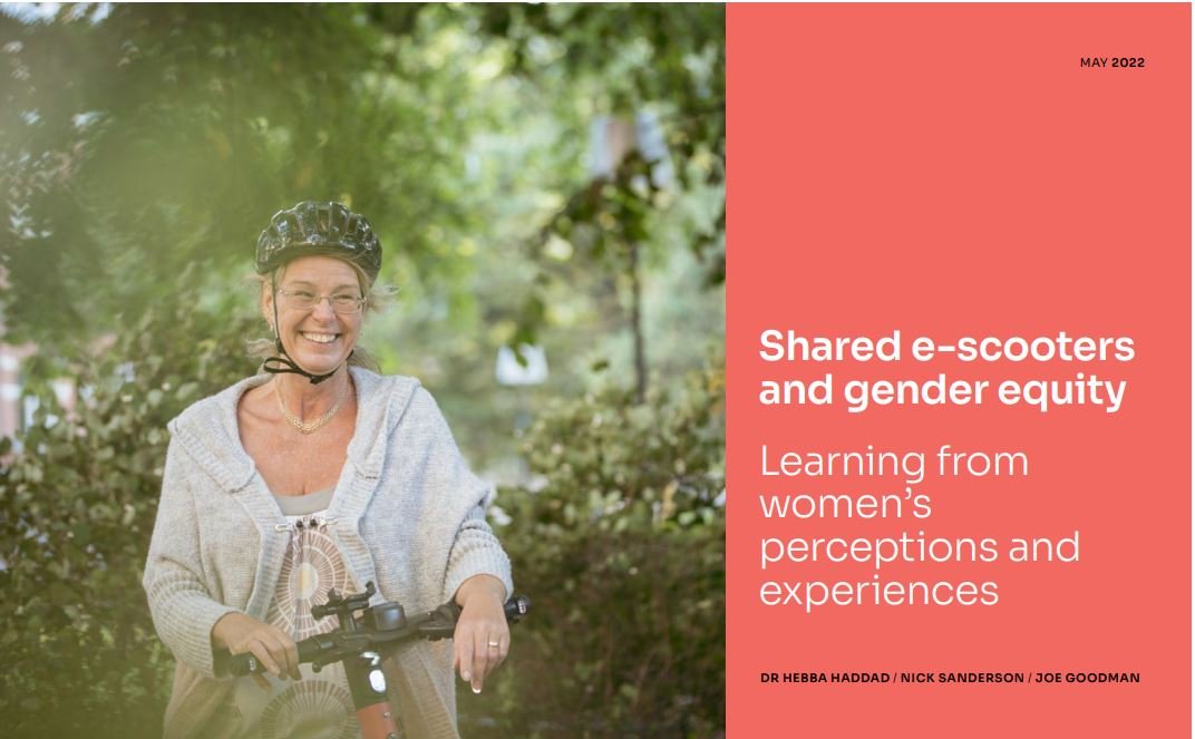 Women in Transport launch report identifying barriers to women’s use of rental e-scooters, and possible solutions