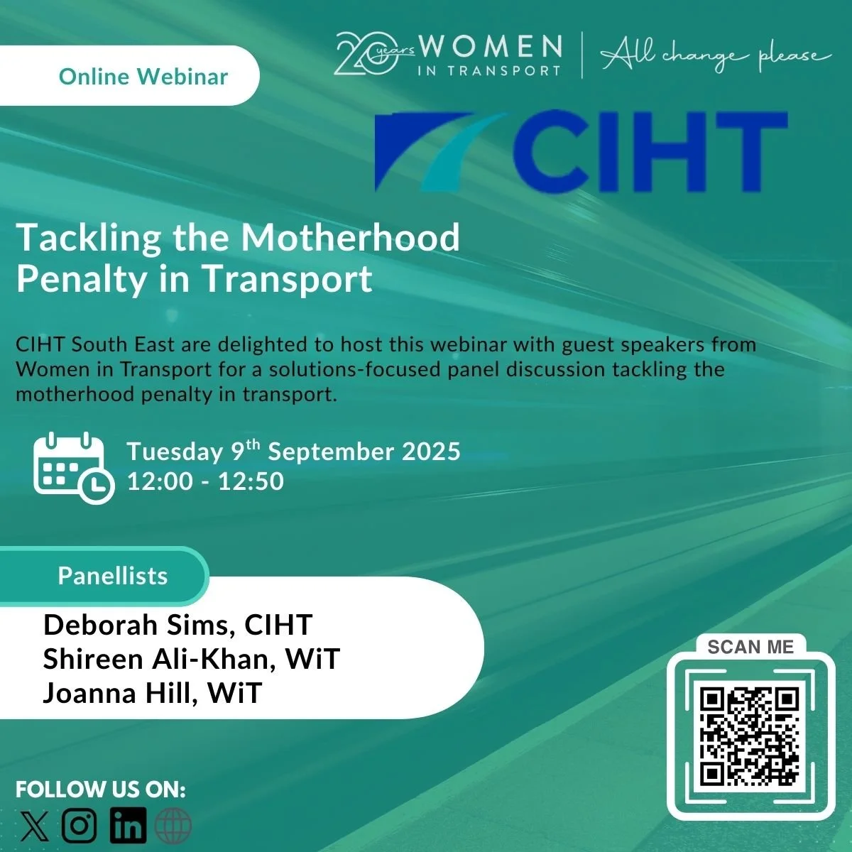CIHT Webinar - Tackling the Motherhood Penalty in Transport