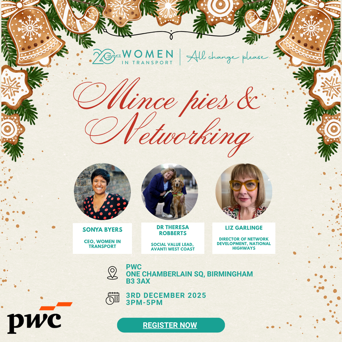 Women in Transport West Midlands Hub – Mince Pies &amp; Networking