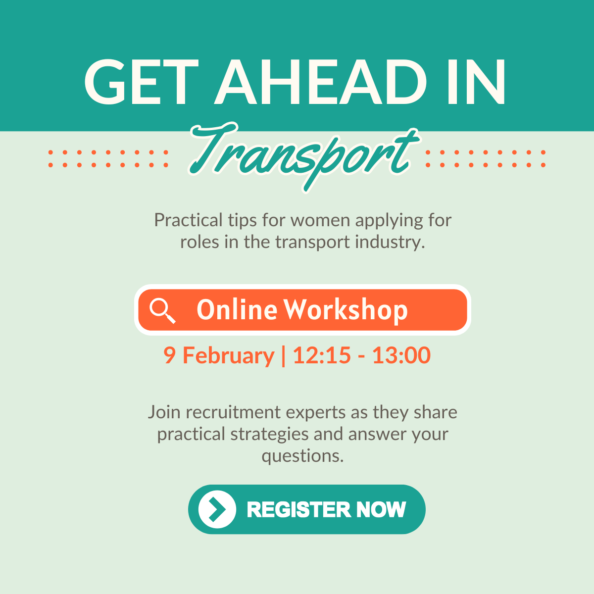 Get Ahead in Transport: Practical Tips for Applying for Roles