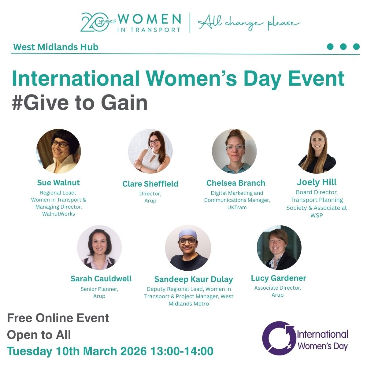 Celebrating International Women’s Day 2026 with Women in Transport – West Midlands Hub