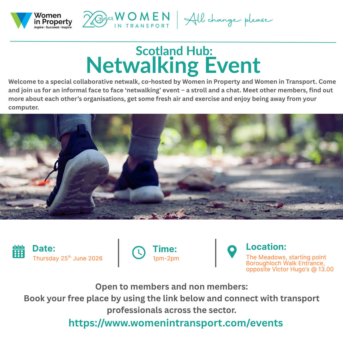 Women in Transport Scotland Hub: Netwalking Session with Women in Property - Edinburgh