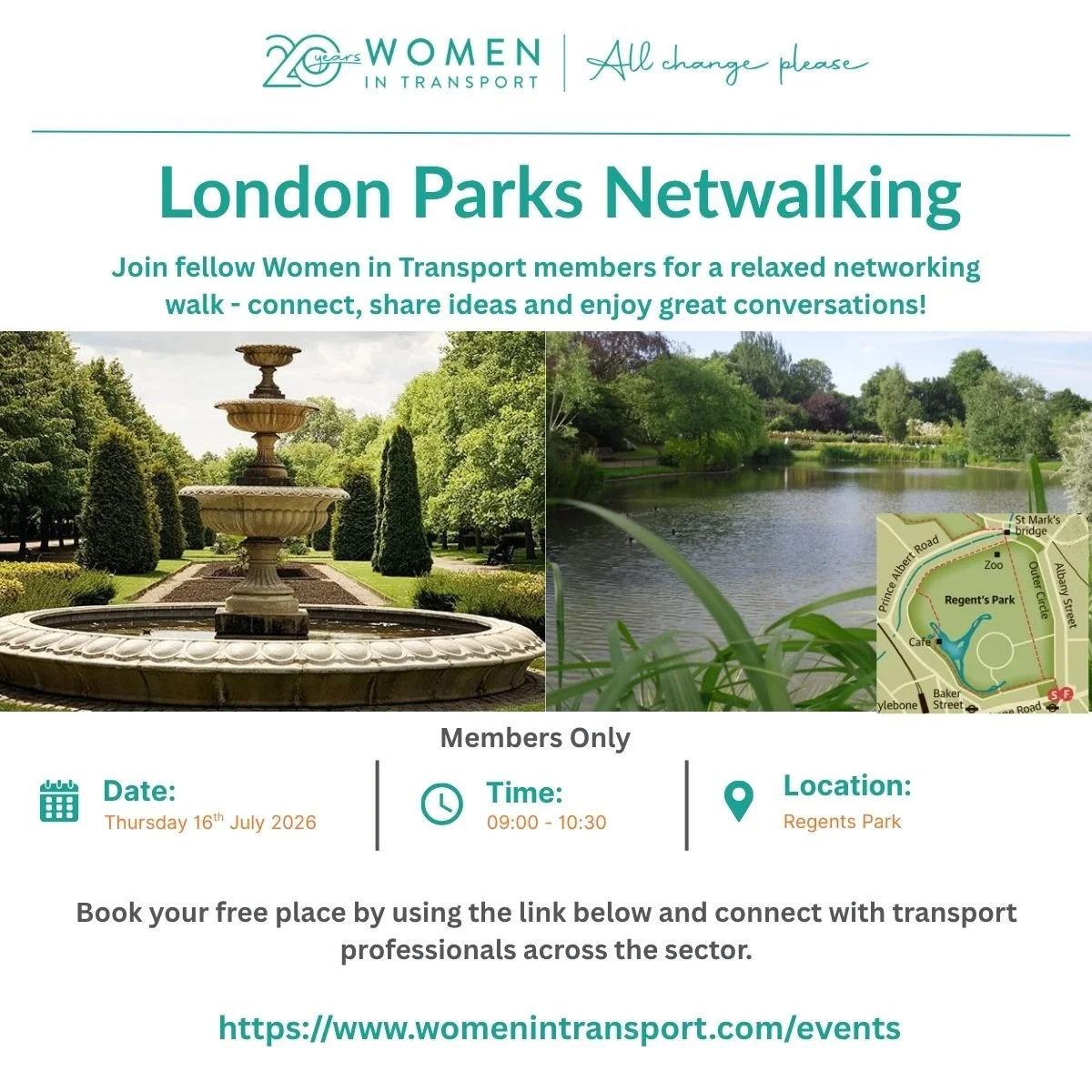 London &amp; SE Hub - London Parks Netwalking - July 2026