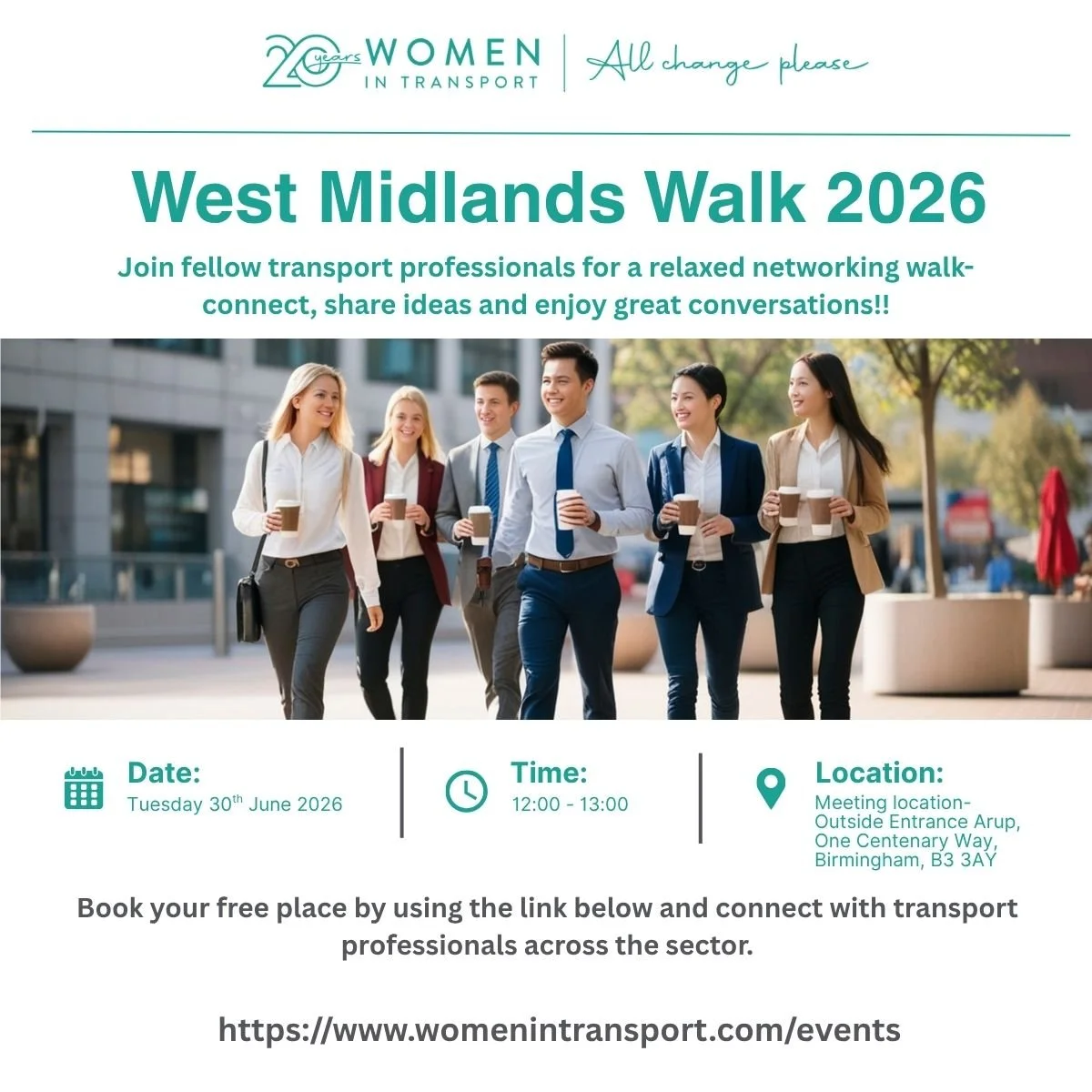 Women in Transport - West Midlands Hub - Netwalking in Birmingham