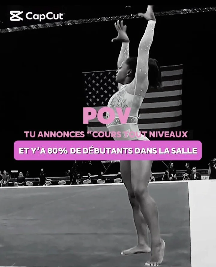 Un bon cours de yoga, 
c&rsquo;est pas forc&eacute;ment un cours ultra compliqu&eacute; 
et super rapide que tes &eacute;l&egrave;ves n&rsquo;arrivent pas &agrave; suivre, 
avec des postures inadapt&eacute;es que seule Simone Biles peut arriver &agra