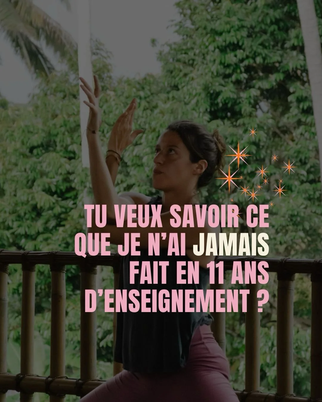 T&rsquo;as d&eacute;j&agrave; pris un cours o&ugrave; la prof demande &agrave; ses &eacute;l&egrave;ves ce qu&rsquo;elles veulent pratiquer au debut ?

Et personne ne r&eacute;pond &hellip;

En tant qu&rsquo;&eacute;l&egrave;ve, tu viens pour te lais